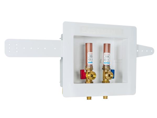 Dual Drain Washing Machine Outlet Box with Hammer Arrestors