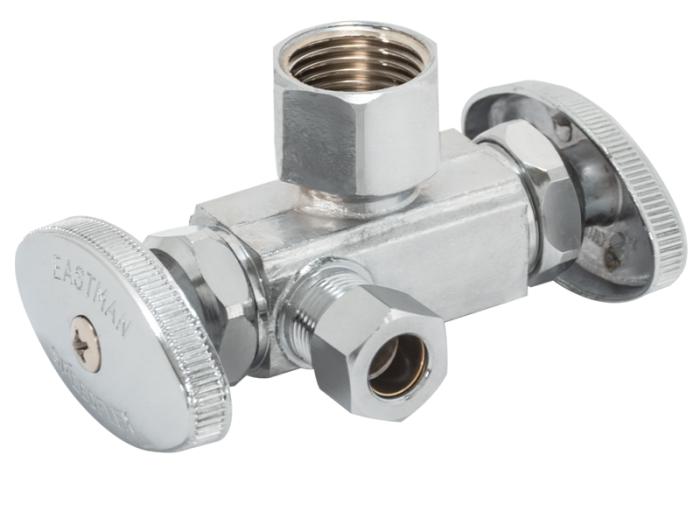 SpeedFlex™ Multi-Turn Dual Handle / Dual Outlet Stop Valve