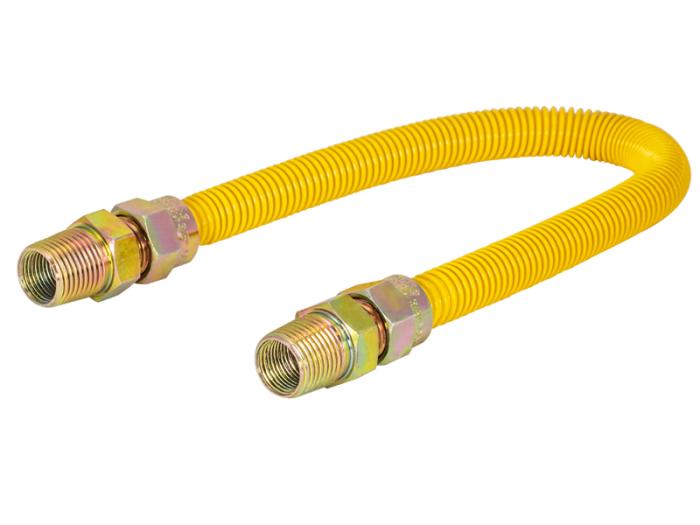 1/2 in. OD Epoxy-Coated Gas Connectors - MIP x MIP | Eastman