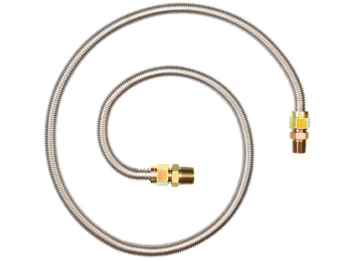 5/8 in. OD Stainless Steel Gas Connector - MIP x MIP - SKU: 30SS545072